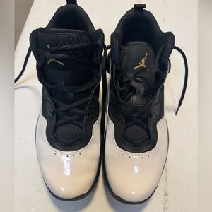 Nike Air Jordan Stay Loyal 3 White Patent Black Shoes Sneakers Men Sz 12 No Box!